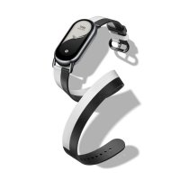 Zamjenski remen za XIAOMI Smart Band 8, Double Wrap Strap, crno-bijeli