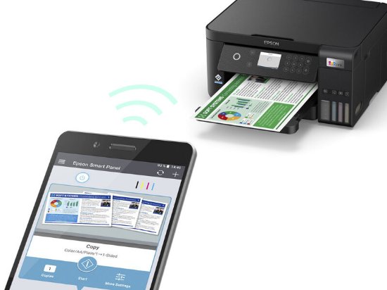 Multifunkcijski printer EPSON EcoTank L6260, printer/scanner/copy, 4800 x 1200, USB, LAN, WiFi, crni