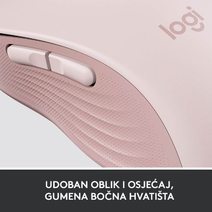 Miš LOGITECH M650, bežični, optički, 4000dpi, USB, BT, rozi