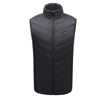 Grijani prsluk MANTA MKG02, XL, 9 zona grijanja, crni