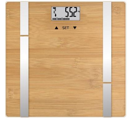 Osobna vaga TERRAILLON Bamboo Fit, s analizom tjelesne mase, 180 kg