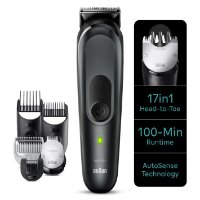 Aparat za šišanje/trimer BRAUN 7 7491, 17 u 1, kosa, brada, tijelo, crni
