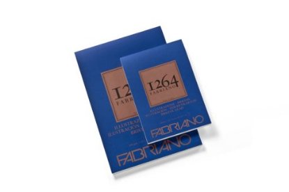 Blok FABRIANO 1264 Bristol 29,7x42, A3, 200g, 50L, ljepljen na vrhu